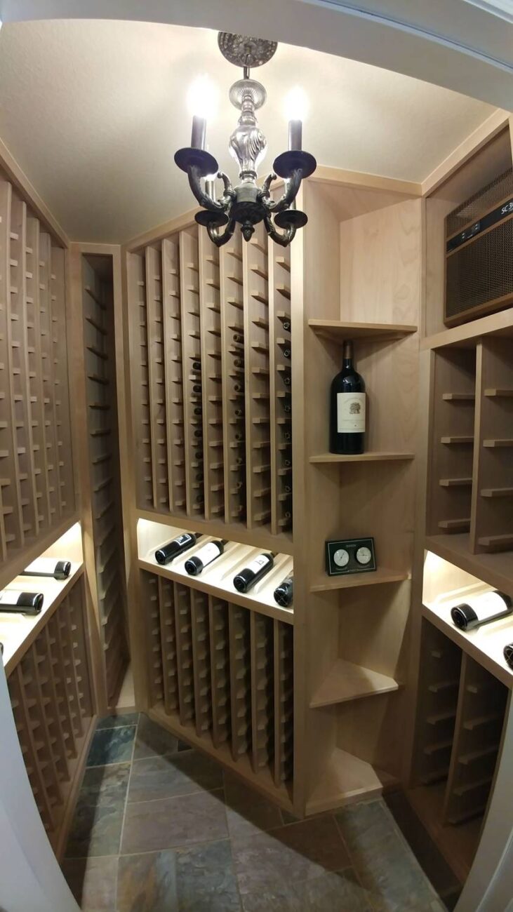 Elegant wine room